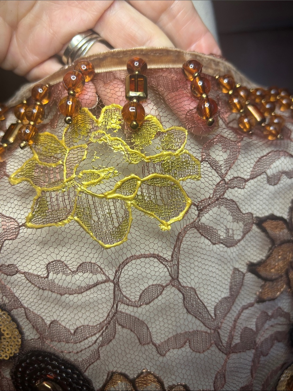 Embroidered Embellished Lace Zipper Tank M - Picture 7 of 10